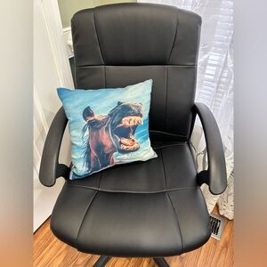 Braying mule/a** throw pillow WITH INSERT $45 - Kitsch! Man Cave! She-Shack!